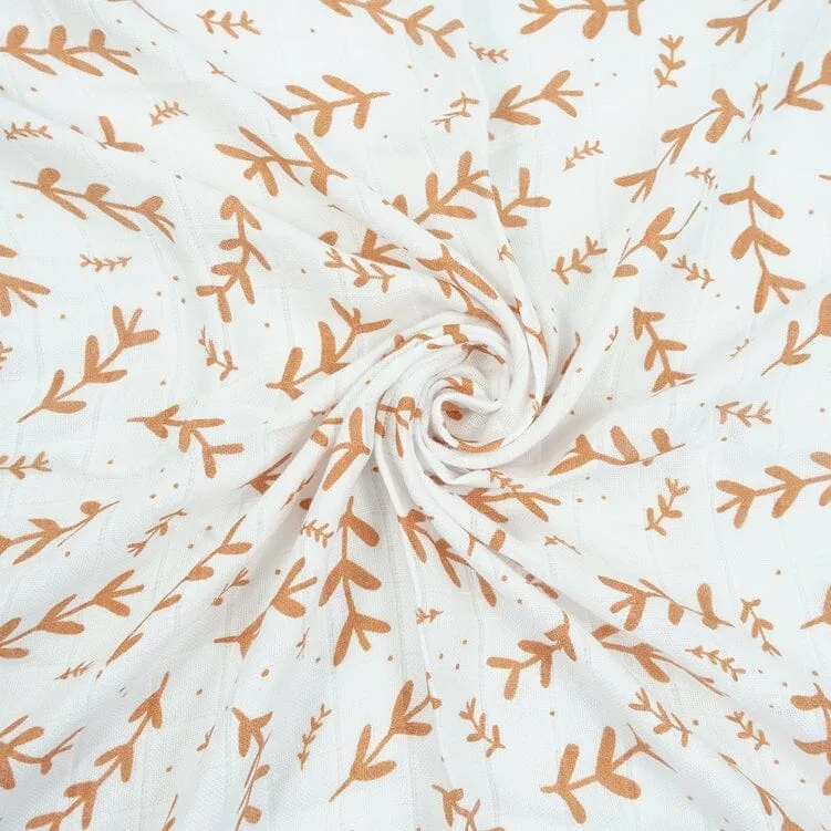 MuslinZ Bamboo/Organic Cotton Muslin Squares, Laurel Leaf - 3 Pack