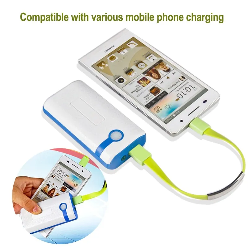 New Bracelet USB Charging Cable Micro Type C Plus iPhone XS Max XR X 7 8 6 Android USB