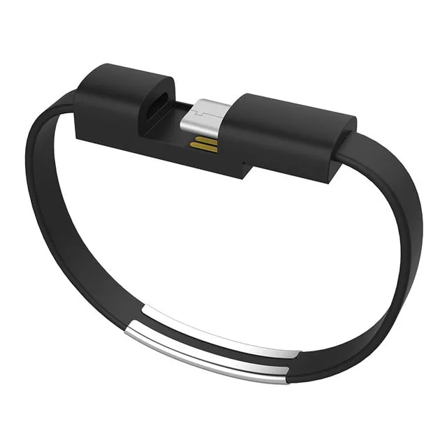 New Bracelet USB Charging Cable Micro Type C Plus iPhone XS Max XR X 7 8 6 Android USB