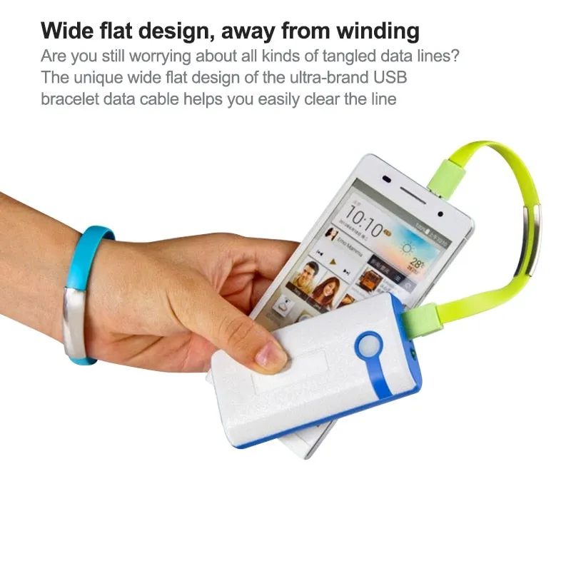 New Bracelet USB Charging Cable Micro Type C Plus iPhone XS Max XR X 7 8 6 Android USB