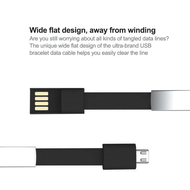 New Bracelet USB Charging Cable Micro Type C Plus iPhone XS Max XR X 7 8 6 Android USB