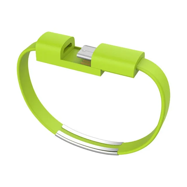 New Bracelet USB Charging Cable Micro Type C Plus iPhone XS Max XR X 7 8 6 Android USB