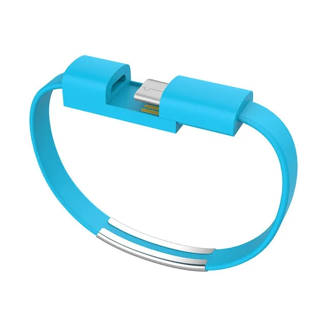 New Bracelet USB Charging Cable Micro Type C Plus iPhone XS Max XR X 7 8 6 Android USB
