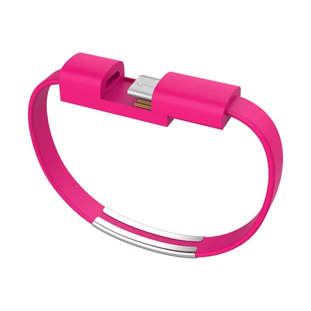 New Bracelet USB Charging Cable Micro Type C Plus iPhone XS Max XR X 7 8 6 Android USB