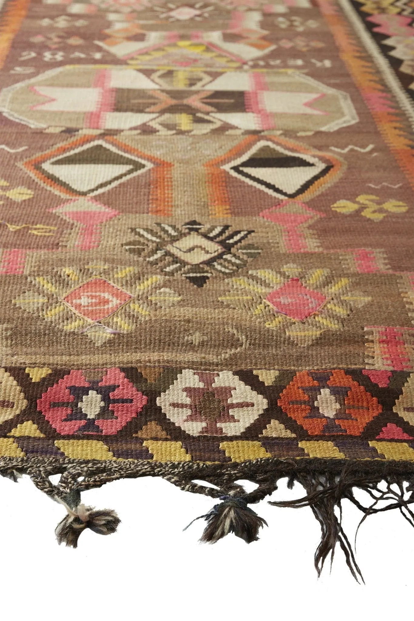 'No. 34 ' Oversized Rare Vintage Kilim Runner - 4'6" x 16'3"