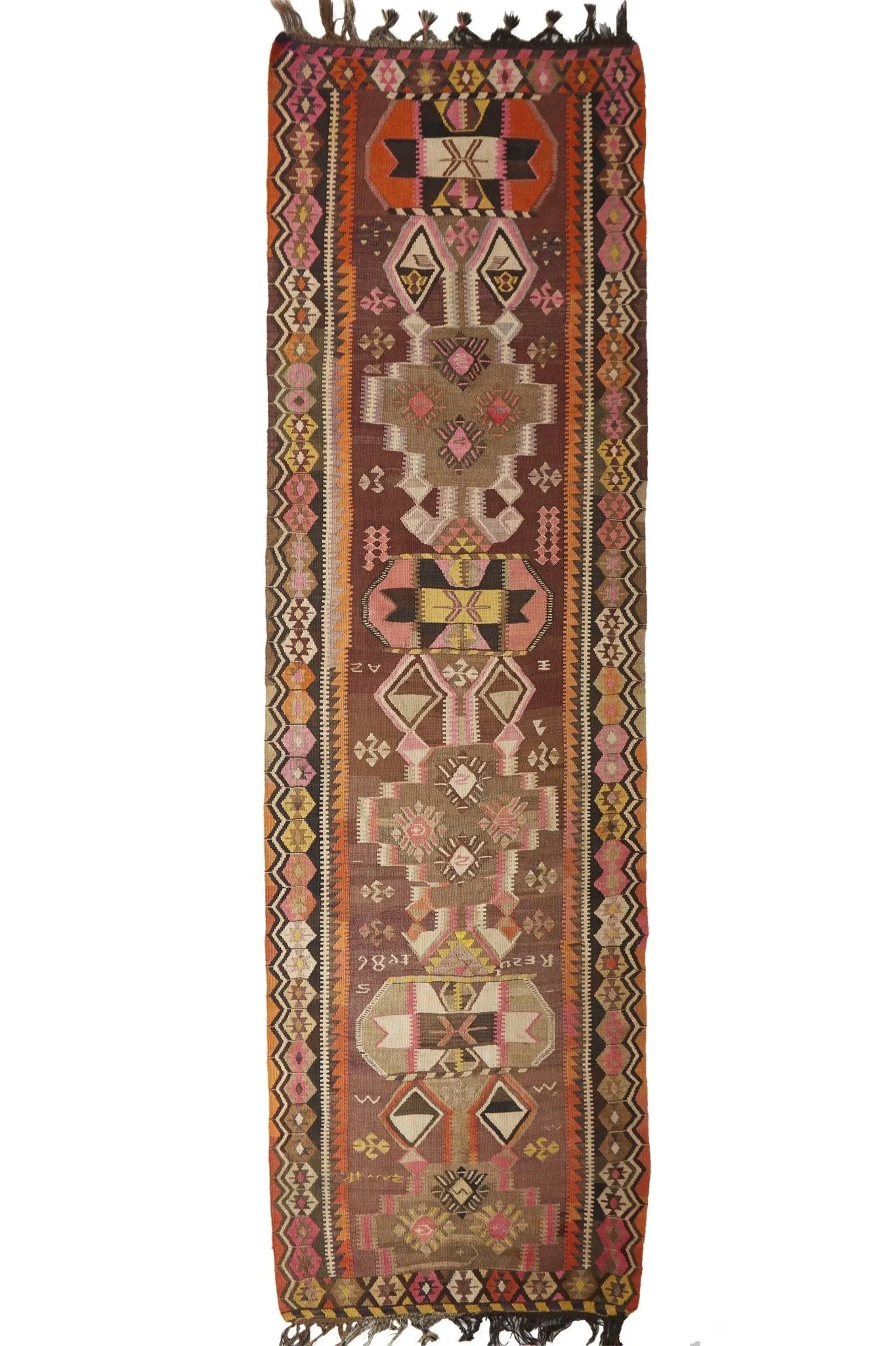 'No. 34 ' Oversized Rare Vintage Kilim Runner - 4'6" x 16'3"
