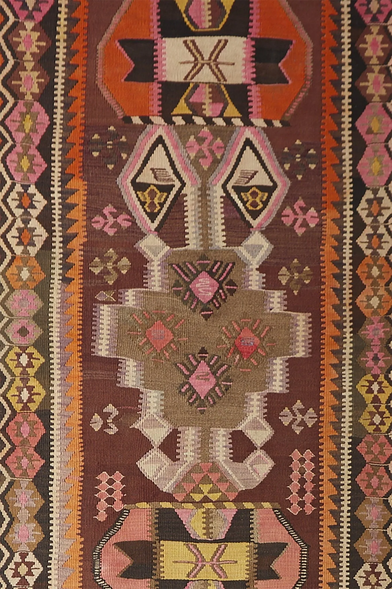 'No. 34 ' Oversized Rare Vintage Kilim Runner - 4'6" x 16'3"