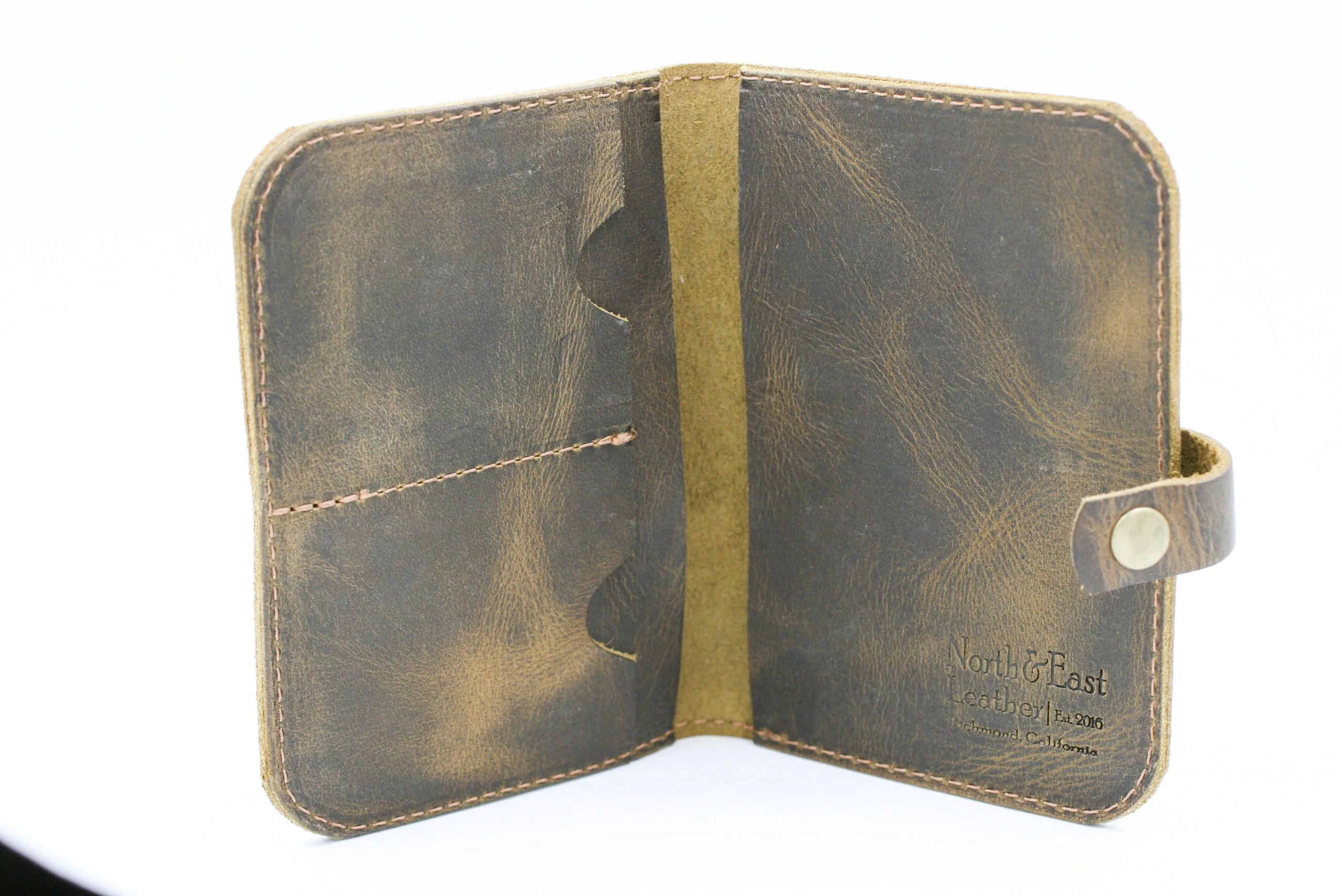 North & East Leather: Passport Wallet