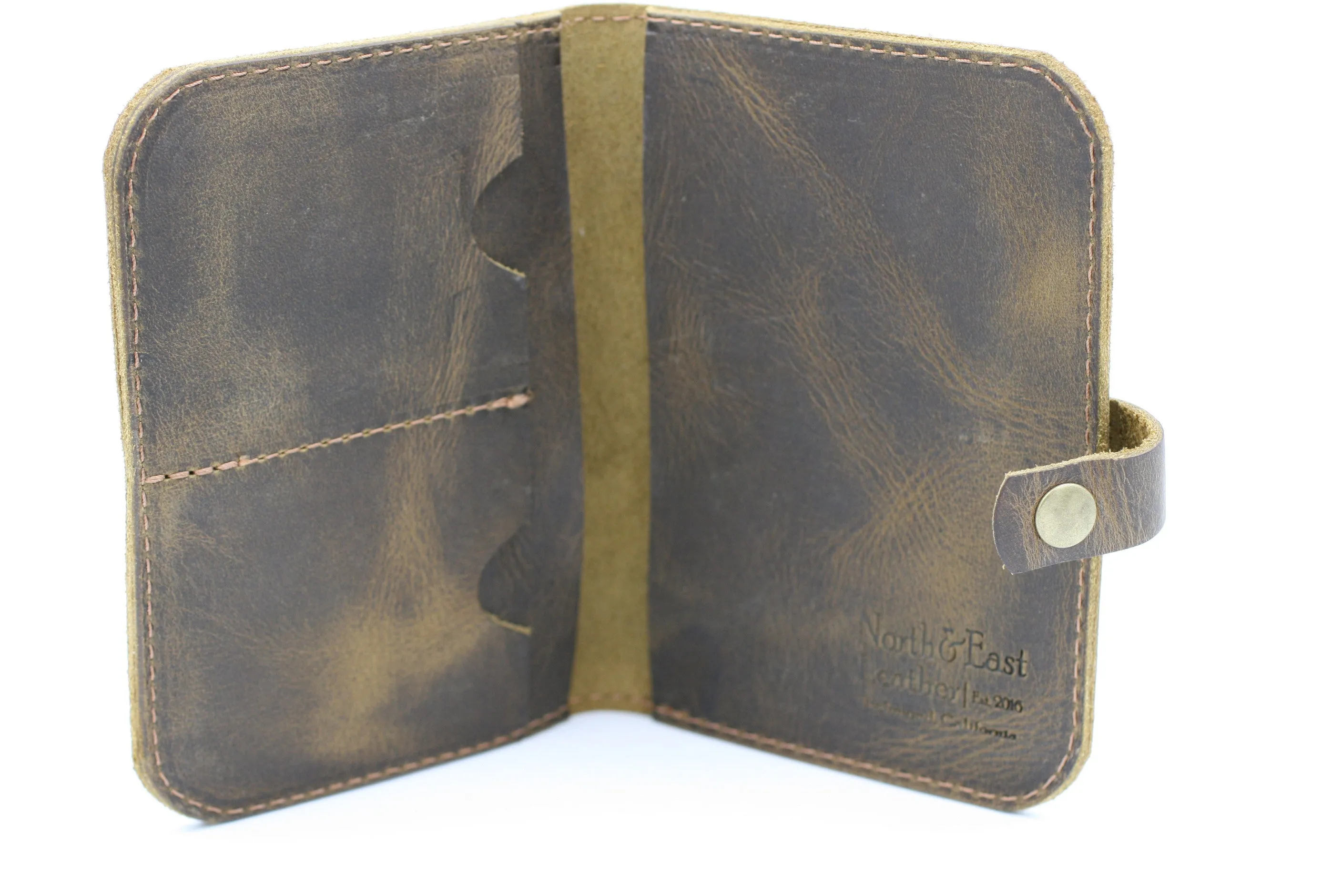North & East Leather: Passport Wallet