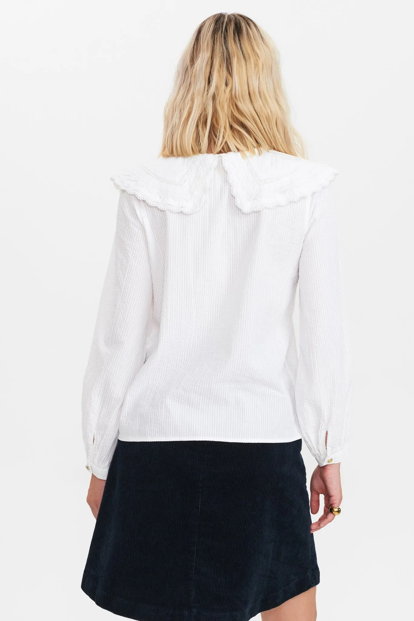 NUCURRAN BLOUSE - Bright White