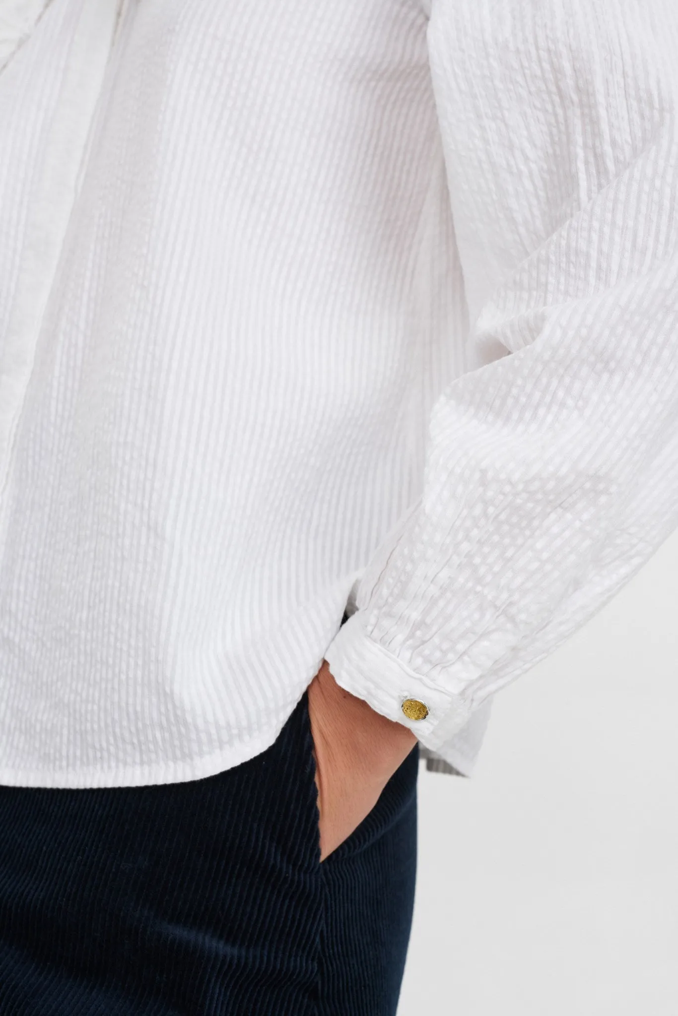 NUCURRAN BLOUSE - Bright White
