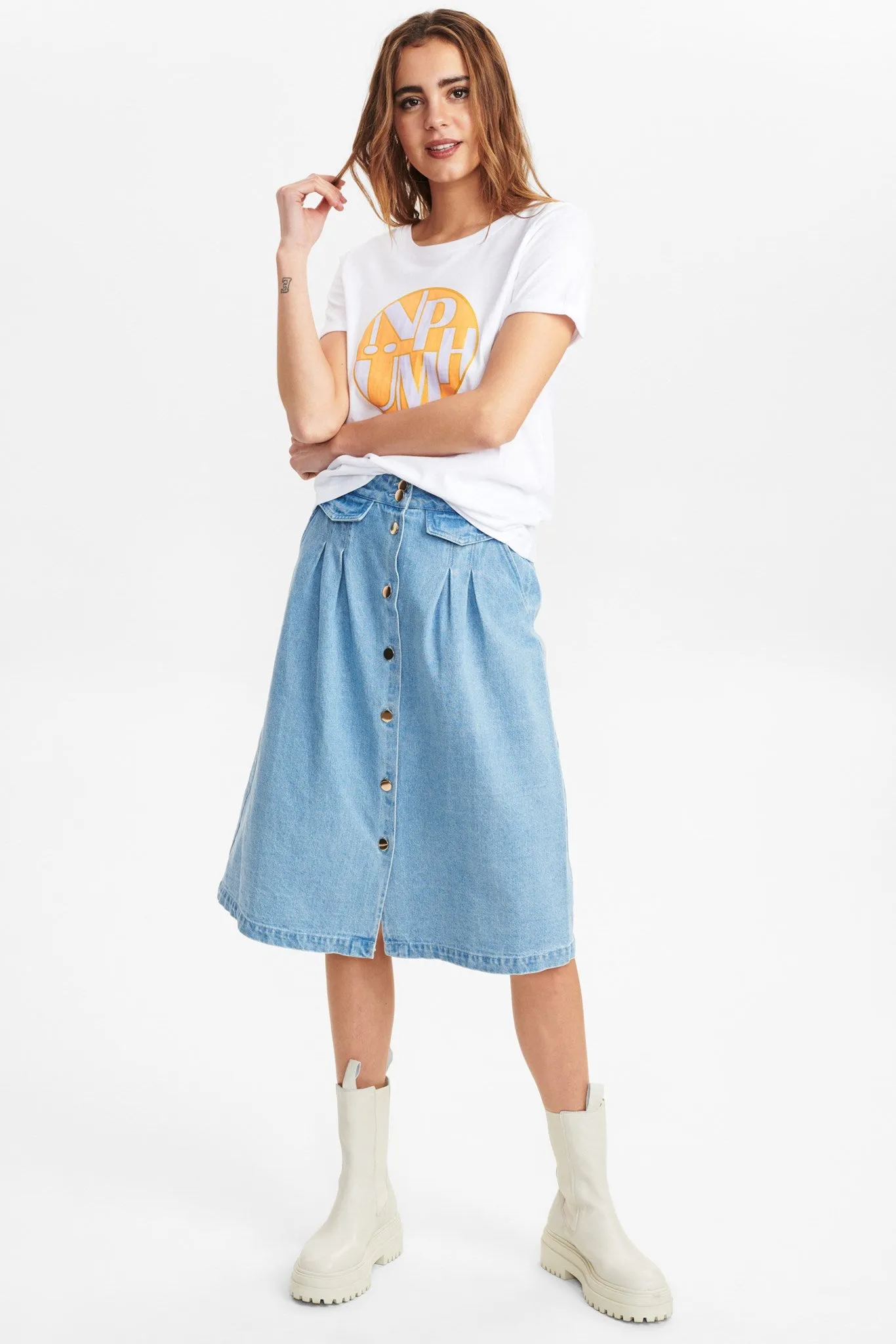 NUDORRIN TEE - Bright White