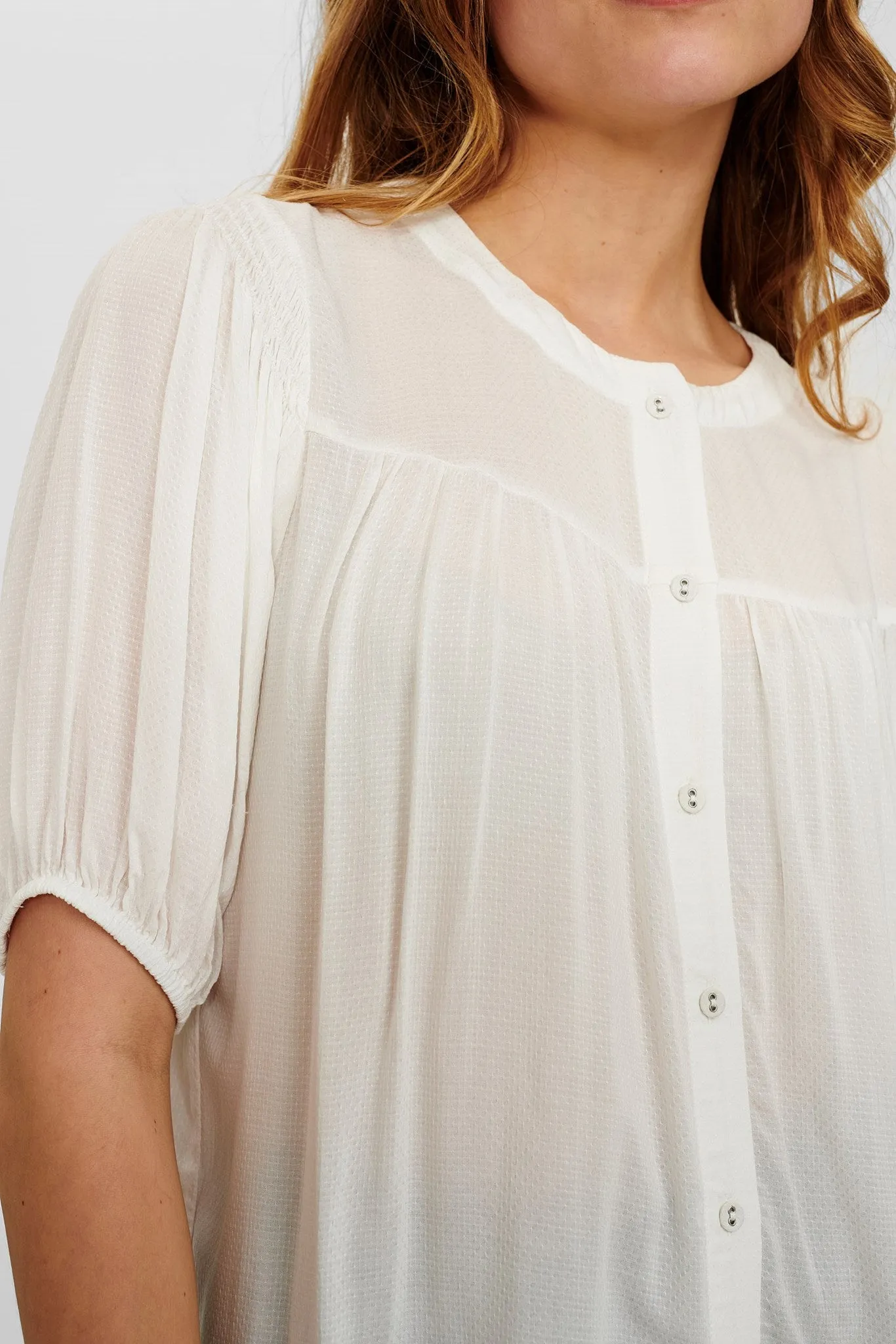 NUSINDY SS SHIIRT - Bright White