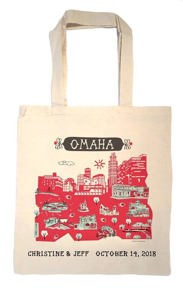Omaha Tote Bag-Wedding Welcome Tote