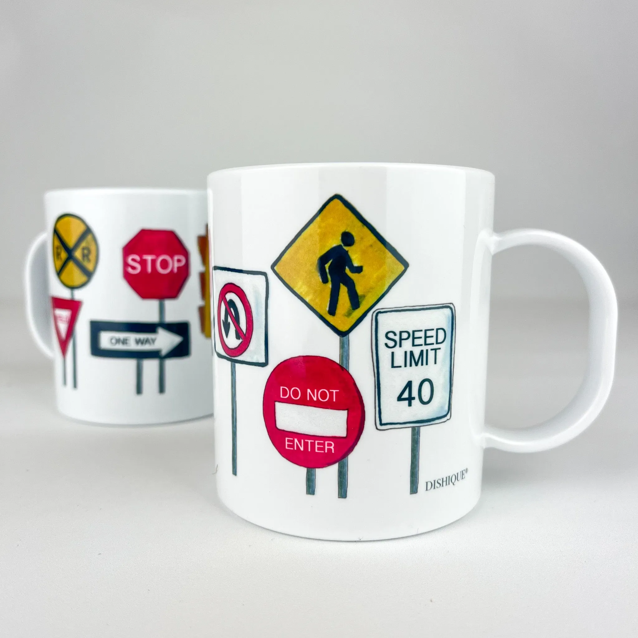 On the Go Street Signs 11 oz. Plastic Mug