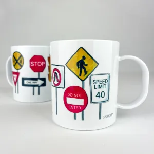 On the Go Street Signs 11 oz. Plastic Mug