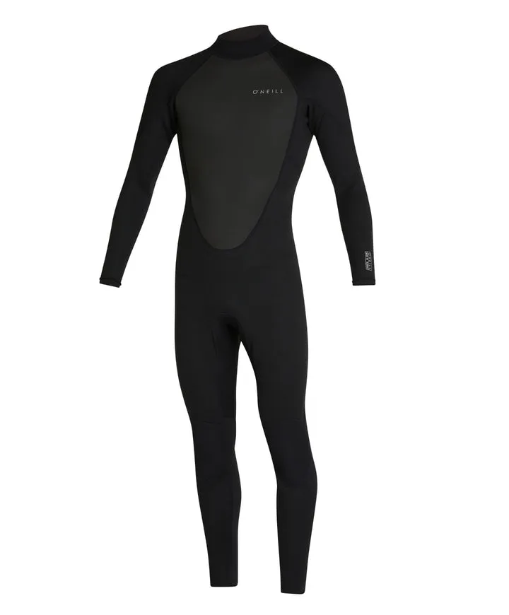 O'Neill Youth Factor Back Zip Steamer 3/2mm - Black/Black