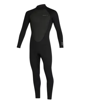 O'Neill Youth Factor Back Zip Steamer 3/2mm - Black/Black