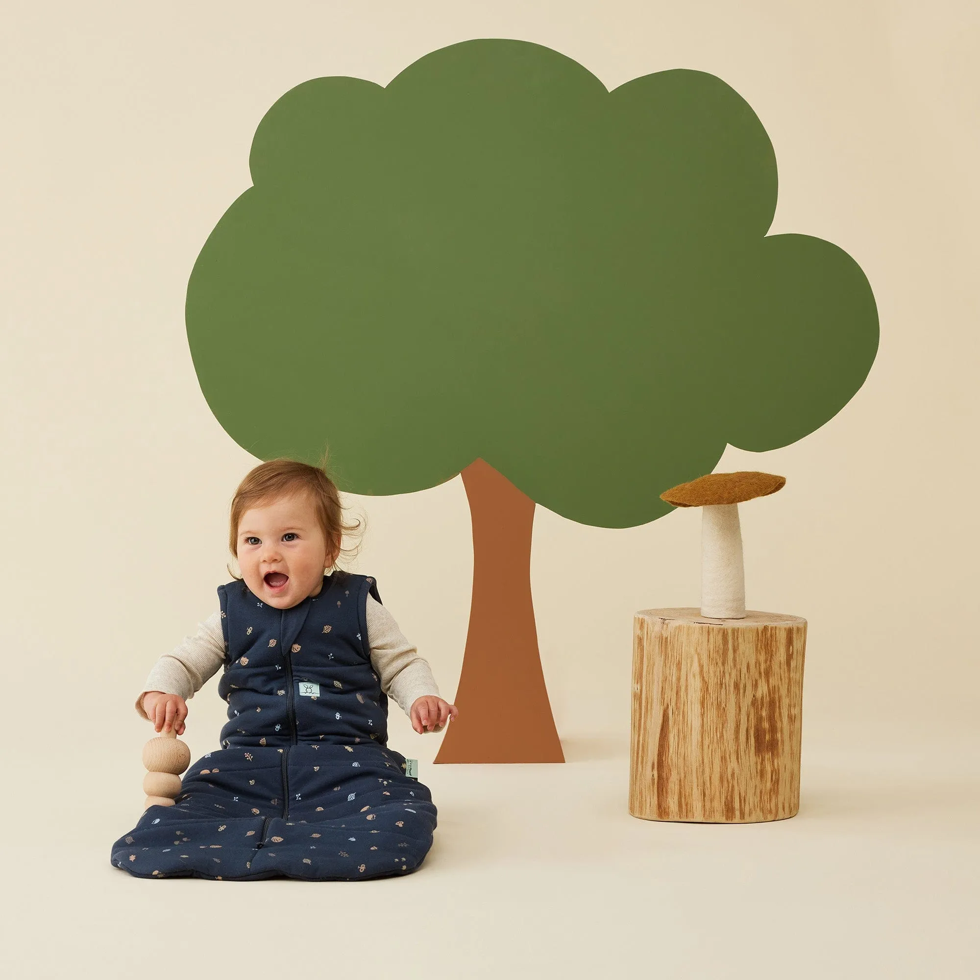 Organic Winter Jersey Sleeping Bag - Extra Warm - Hedgehog