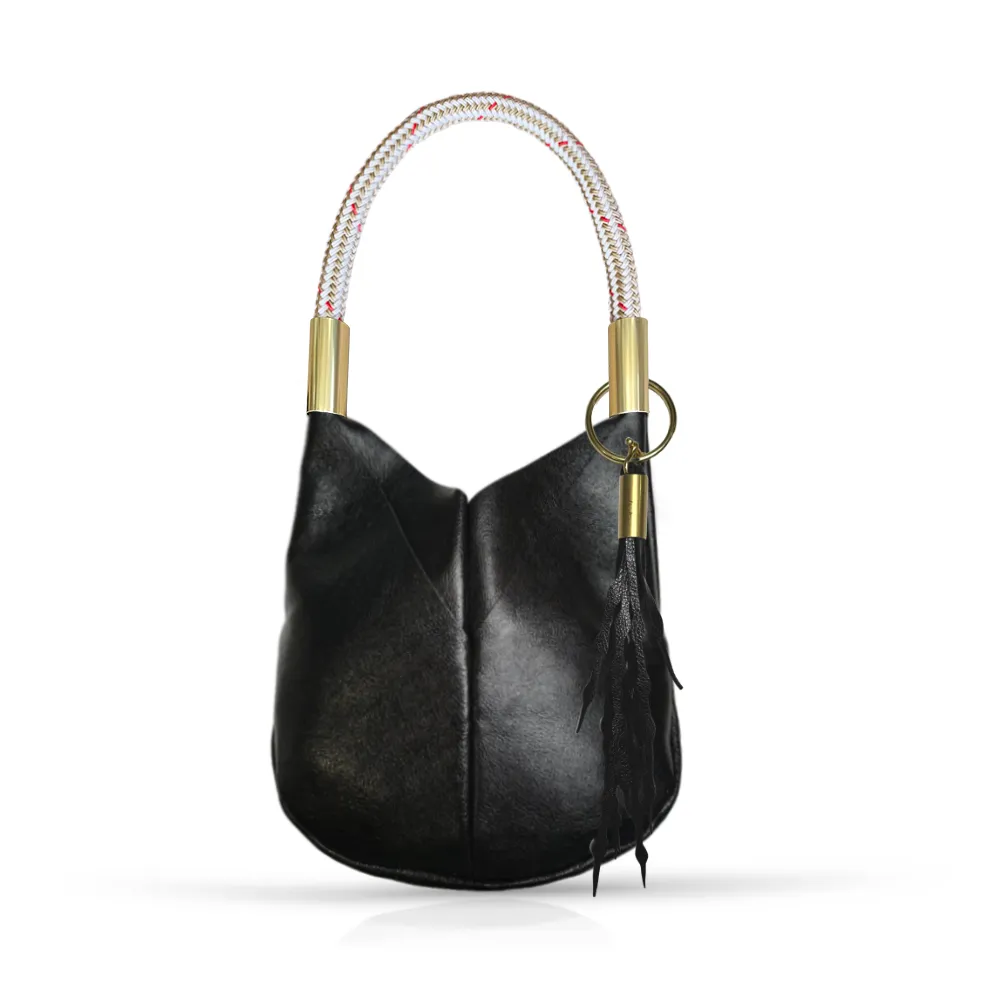 Original Wildwood Bag | Small in Black Metallic Leather