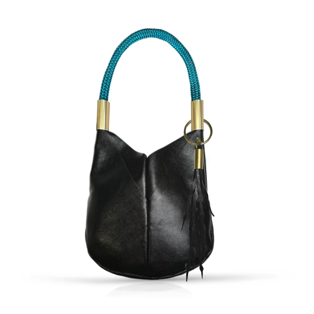 Original Wildwood Bag | Small in Black Metallic Leather