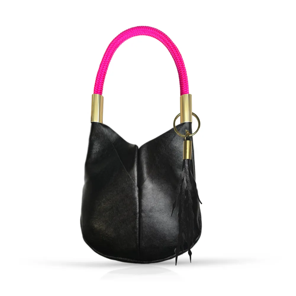 Original Wildwood Bag | Small in Black Metallic Leather