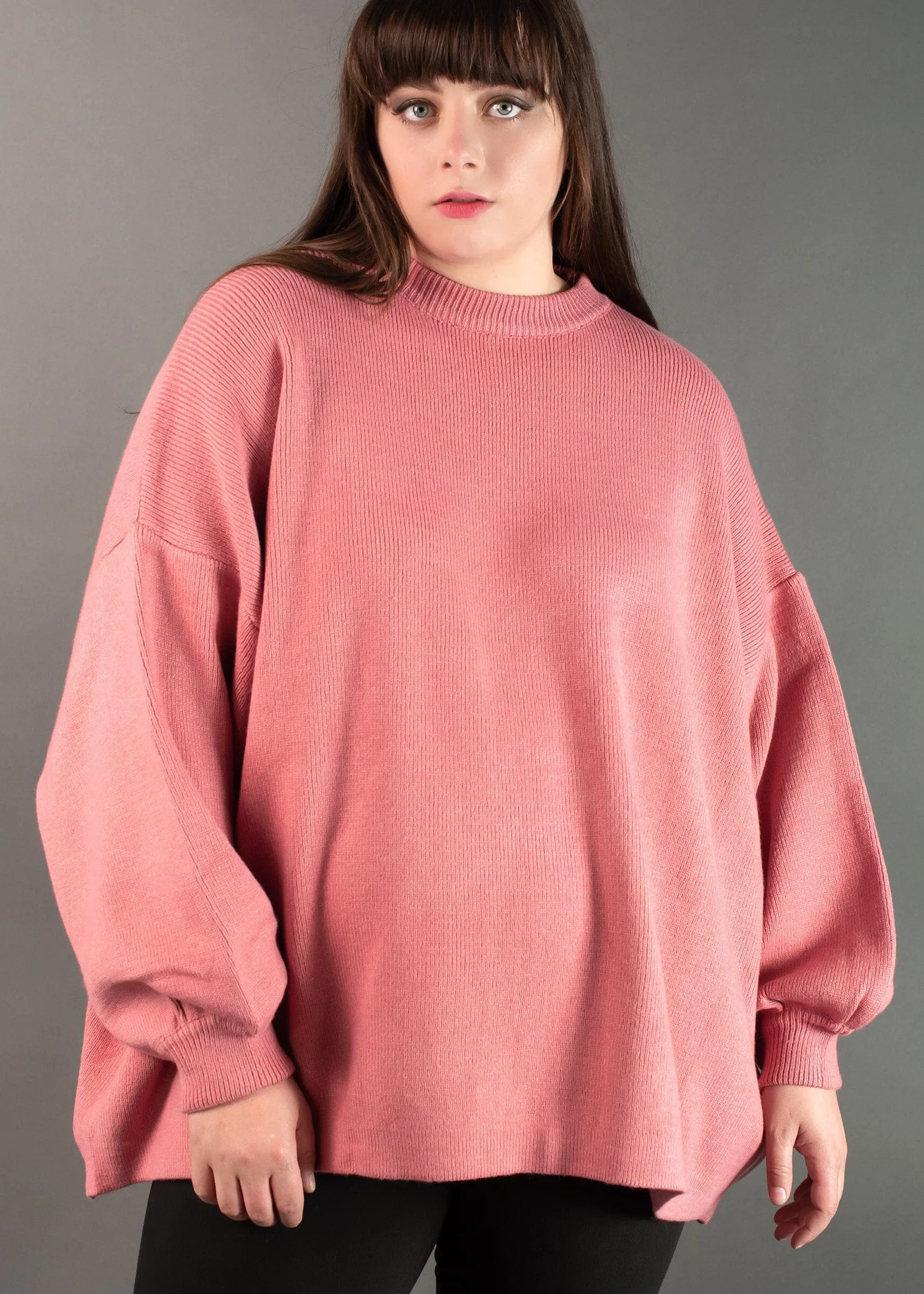 Oversized Balloon Sleeve Sweater