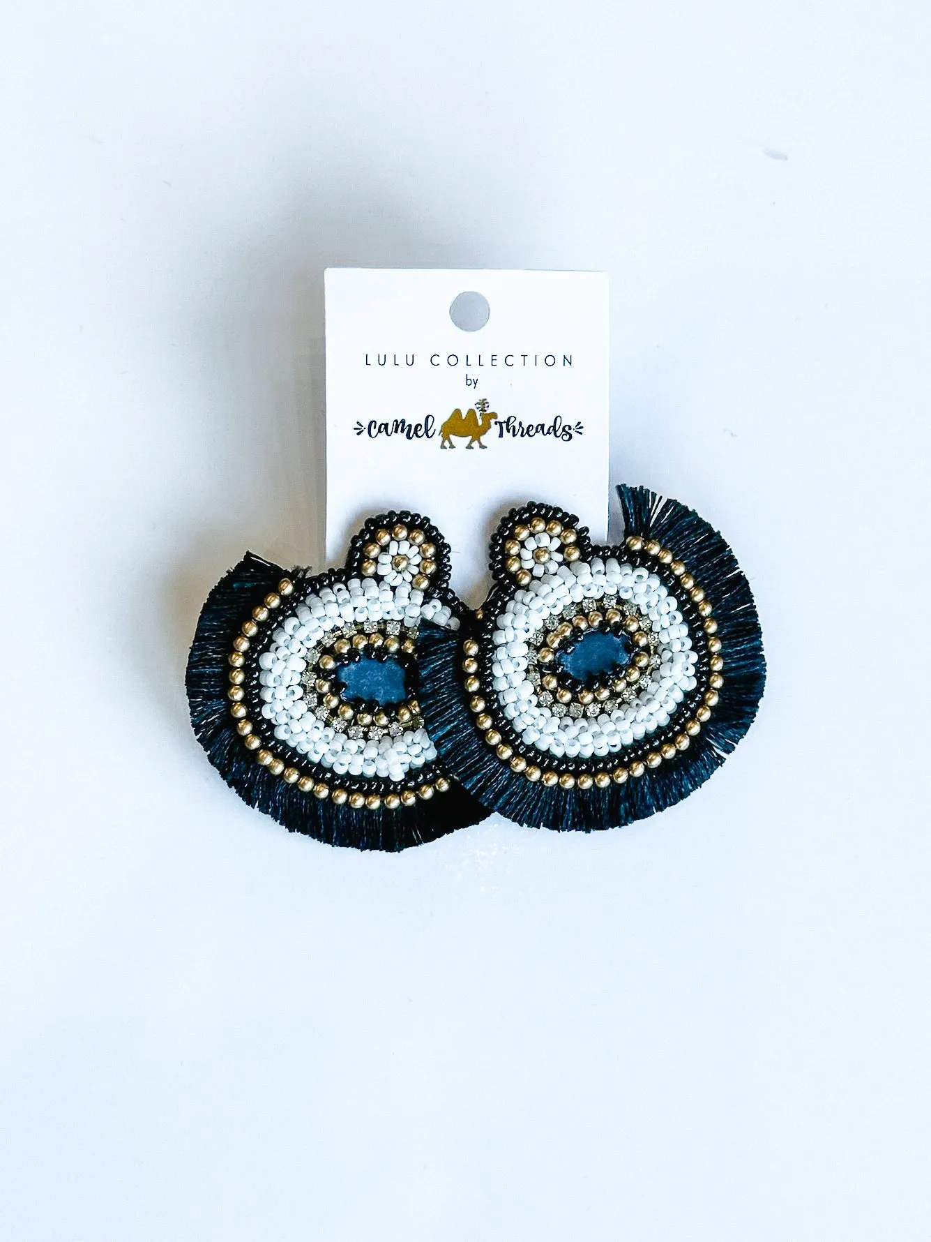 Oversized Beaded Earrings