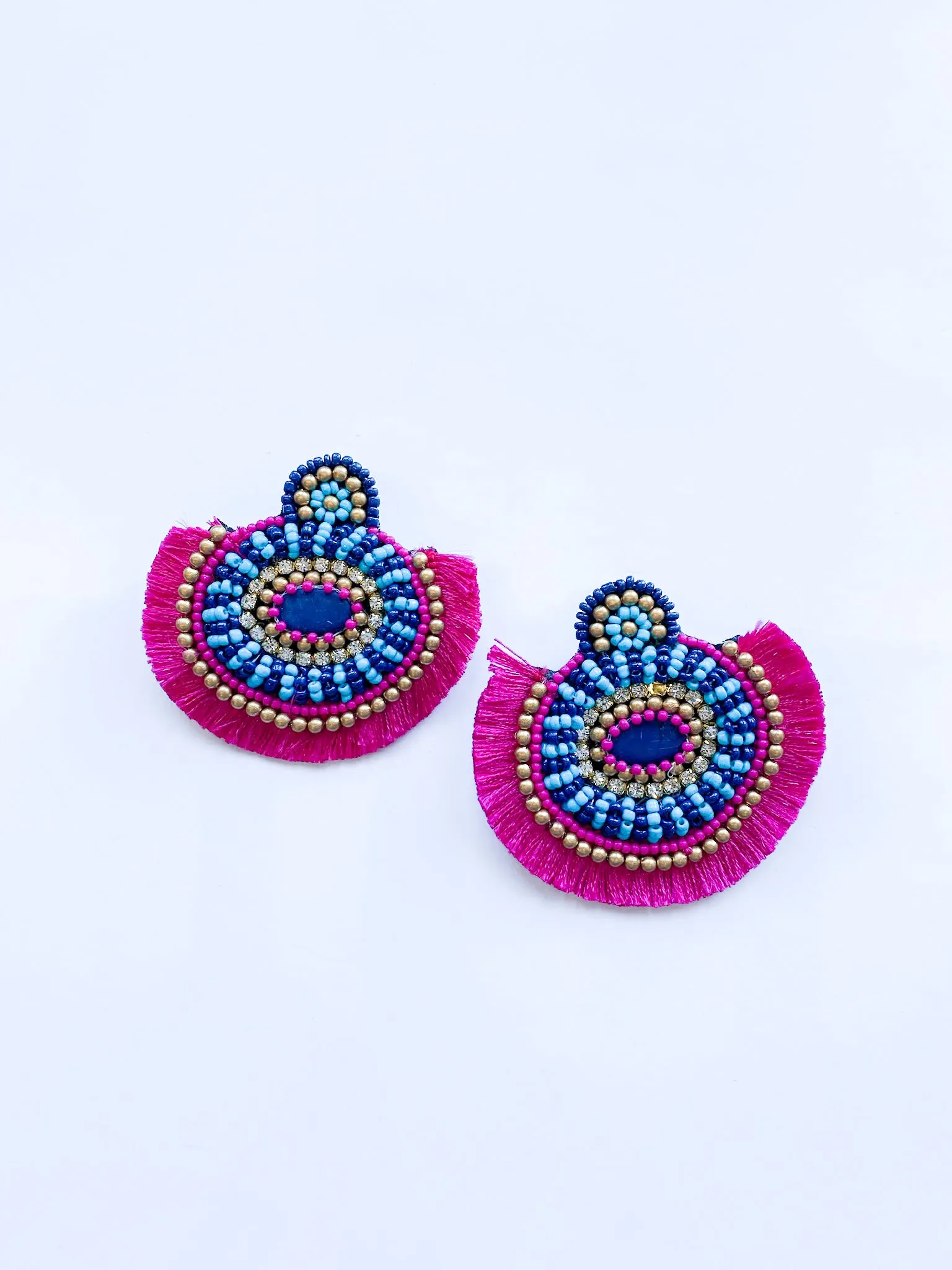 Oversized Beaded Earrings
