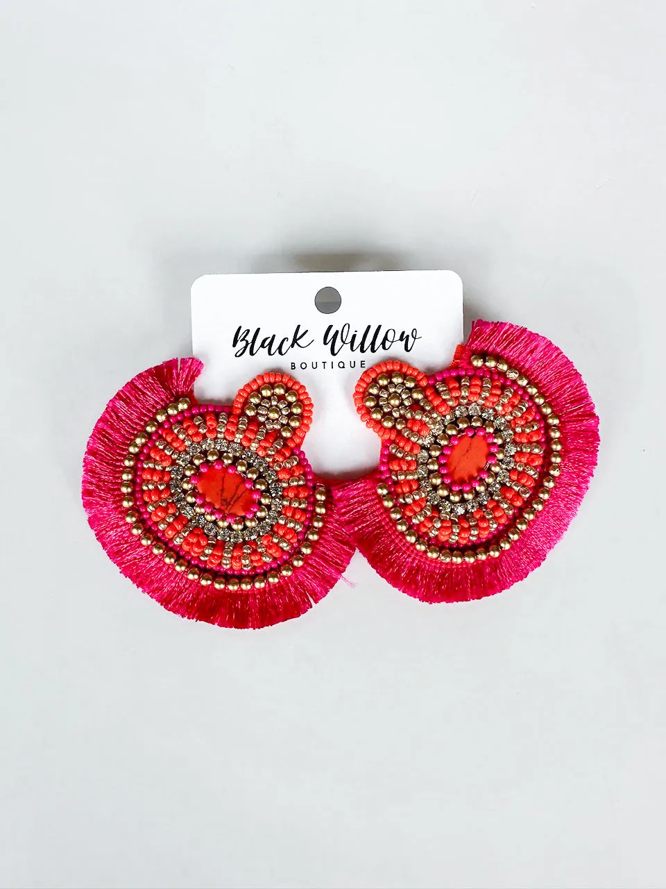 Oversized Beaded Earrings