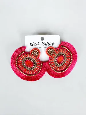 Oversized Beaded Earrings
