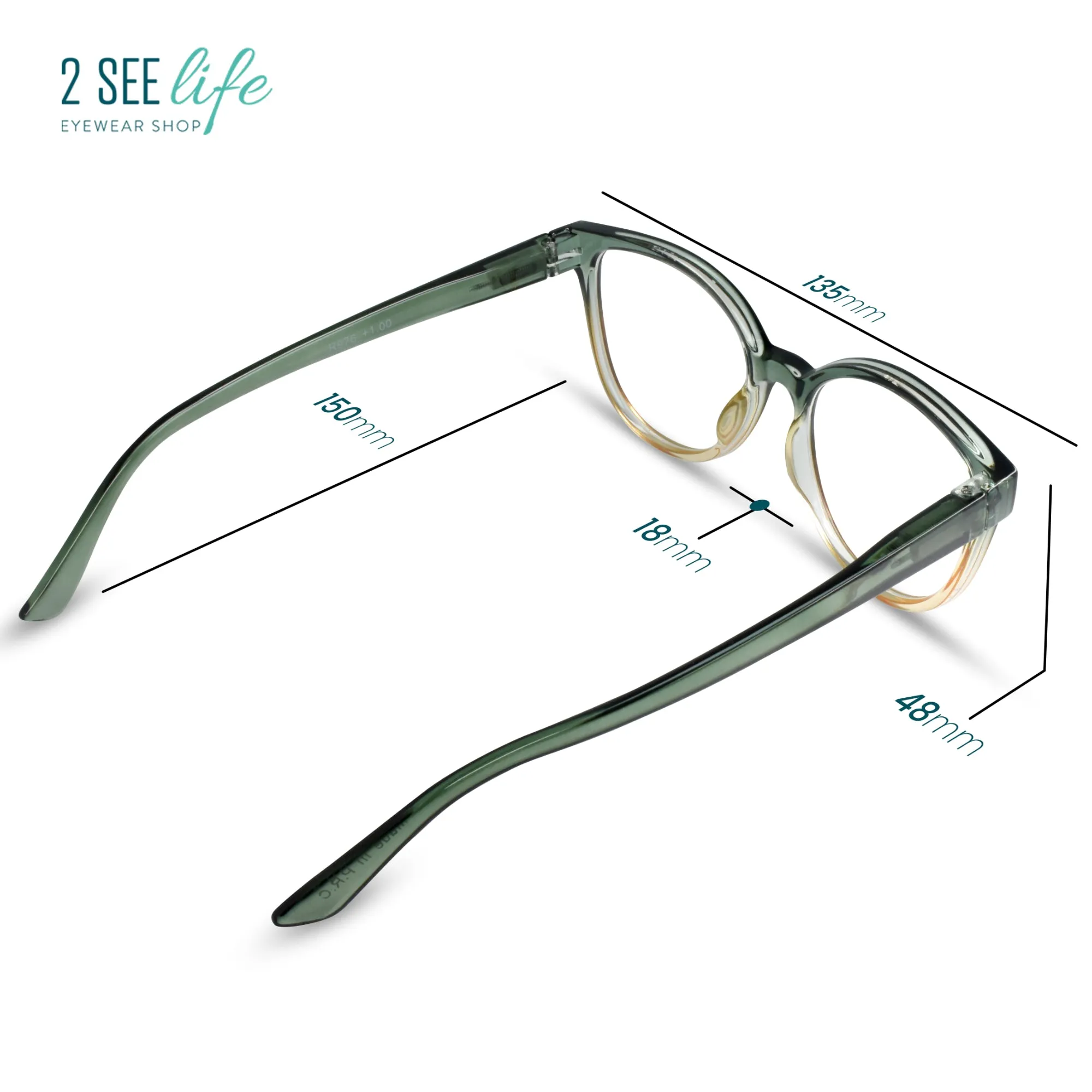 Oversized Cat-Eye Reading Glasses For Women | R-976