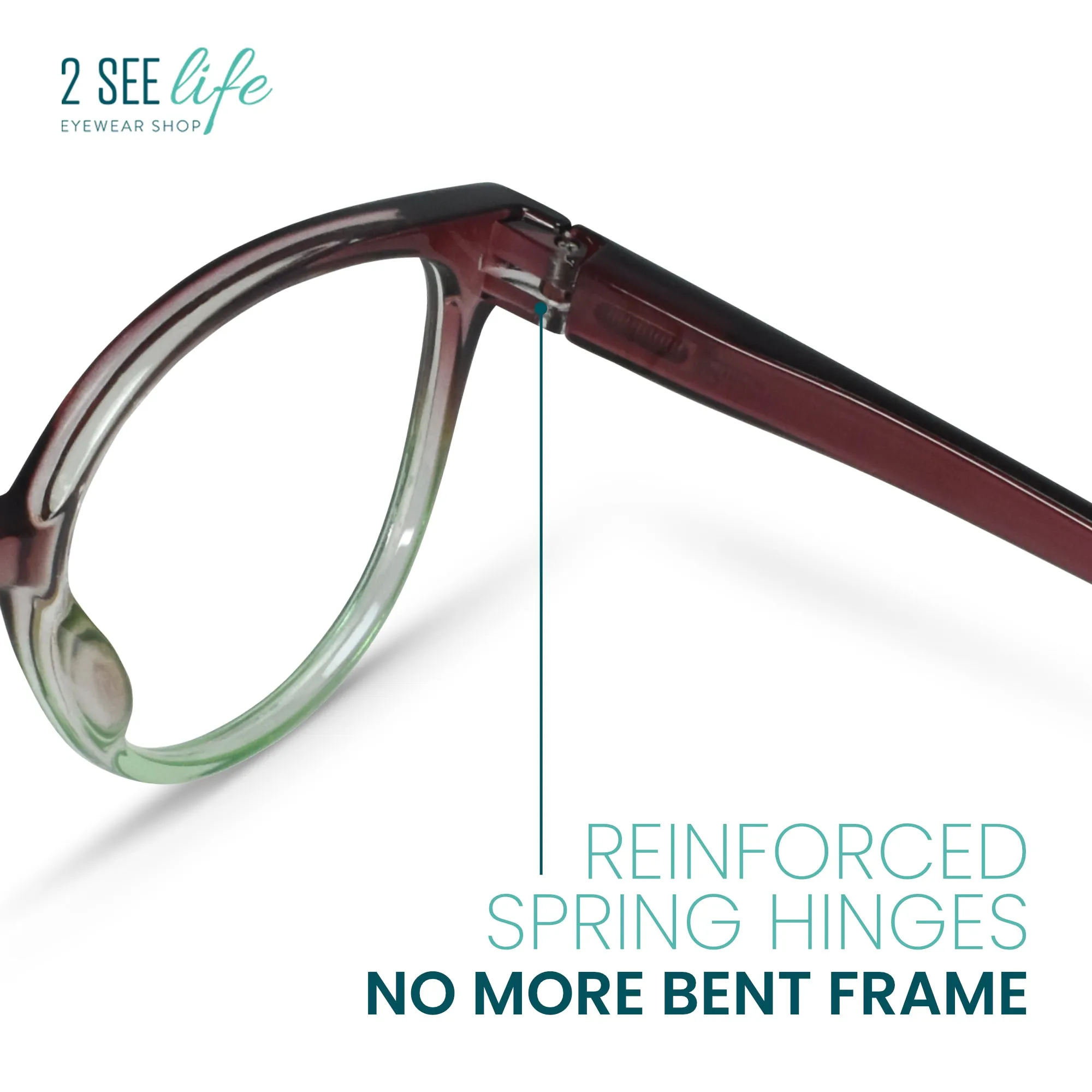 Oversized Cat-Eye Reading Glasses For Women | R-976