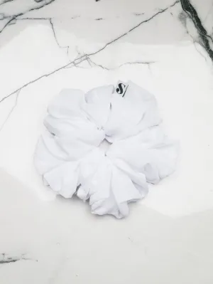 Oversized Chiffon Scrunchie White
