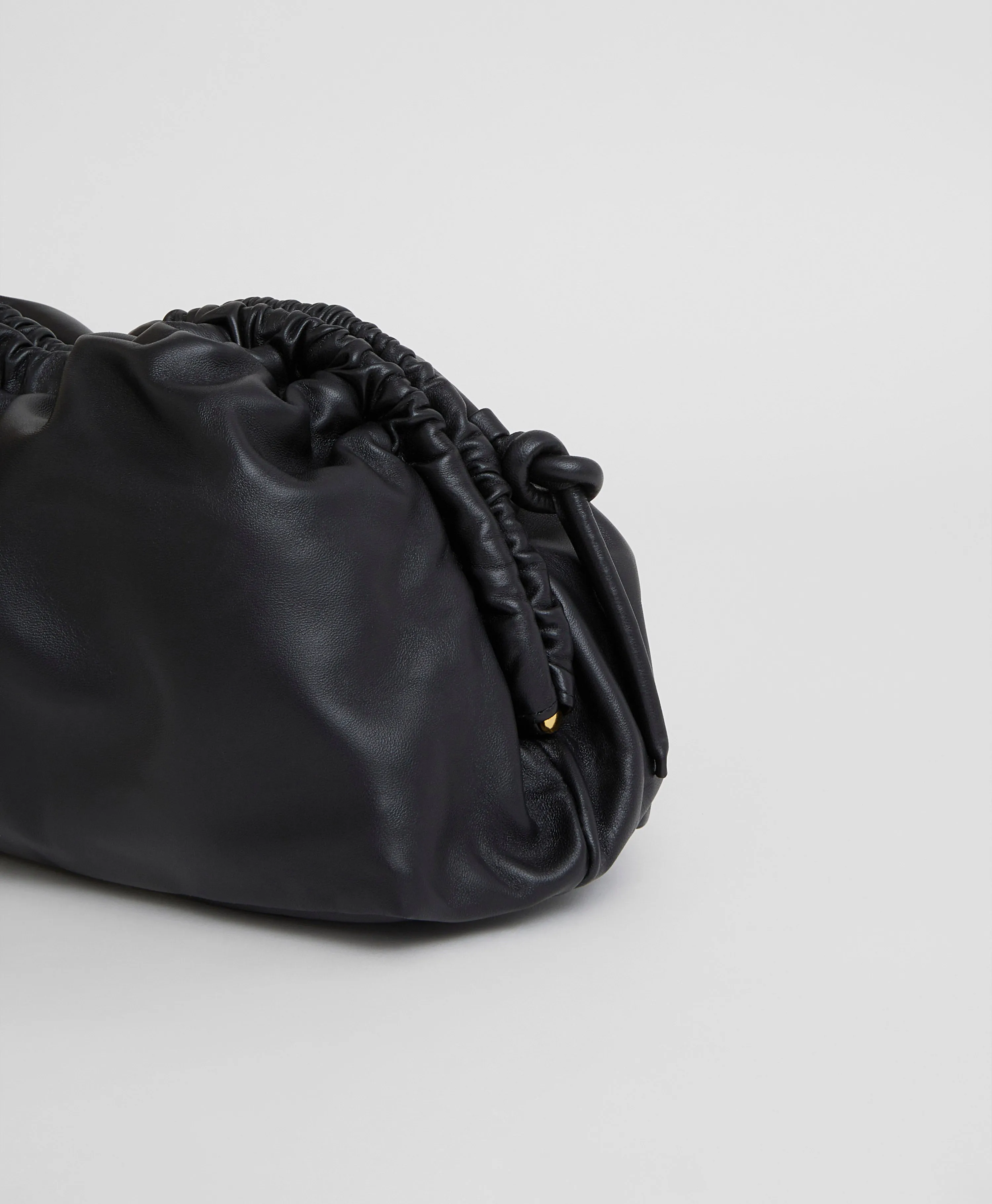 Oversized Cloud Clutch - Black/Flamma