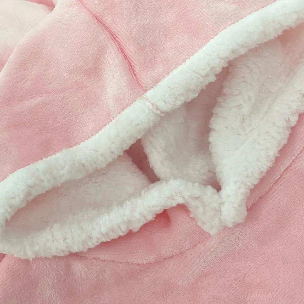 Oversized Hooded Blanket - Black