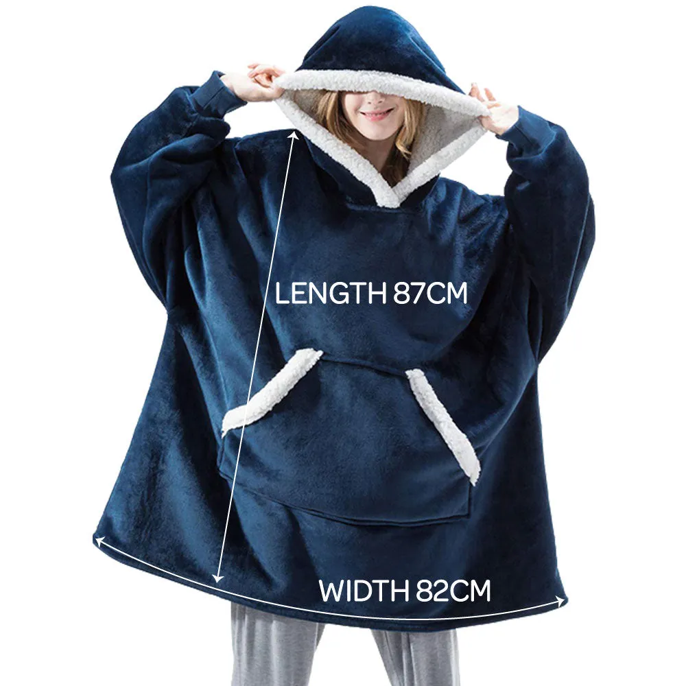Oversized Hooded Blanket - Pink