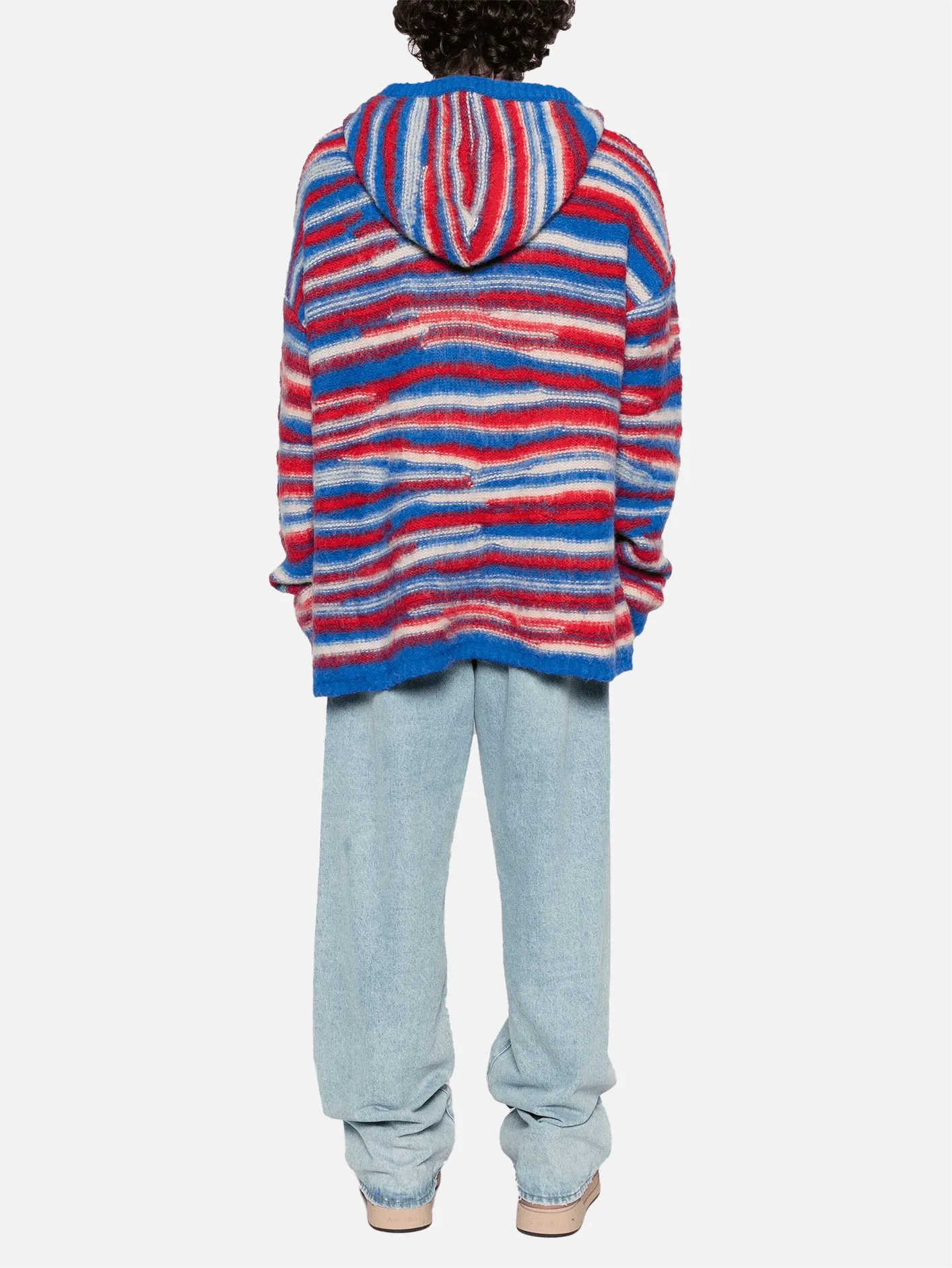 Oversized Hoodie - Red/Blue