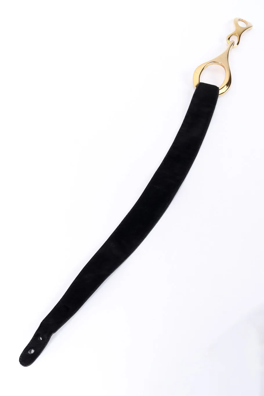 Oversized Horsebit Mohair Belt