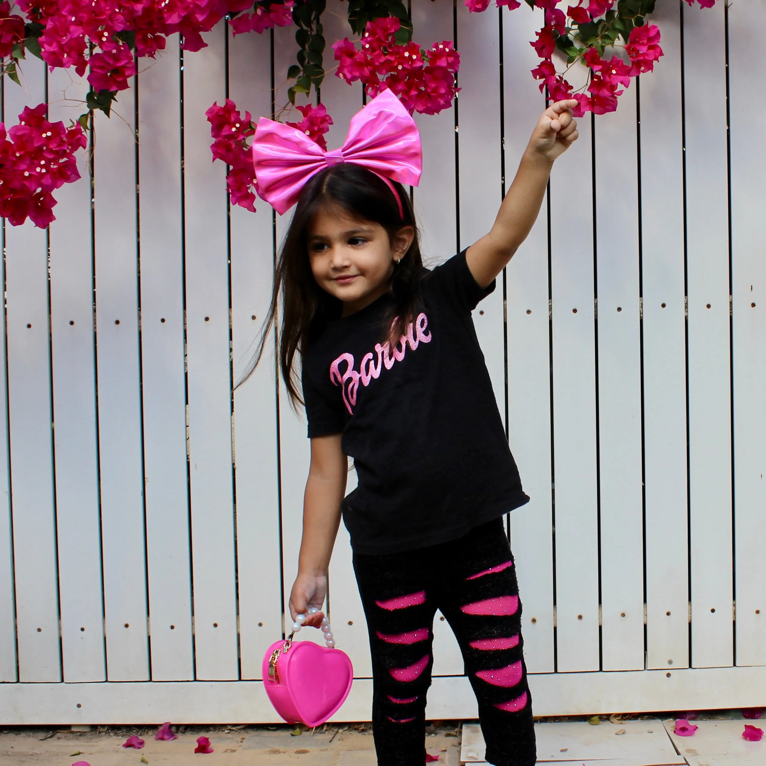 Oversized Metallic Bow Headband