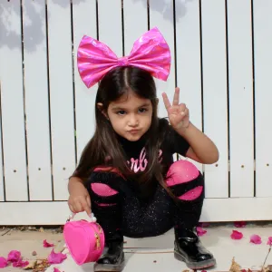 Oversized Metallic Bow Headband