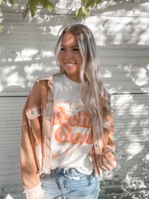 Oversized Retro Feelin Good Tee