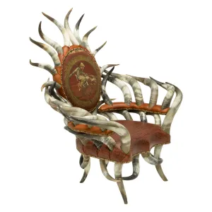 Oversized Steer Horn Chair
