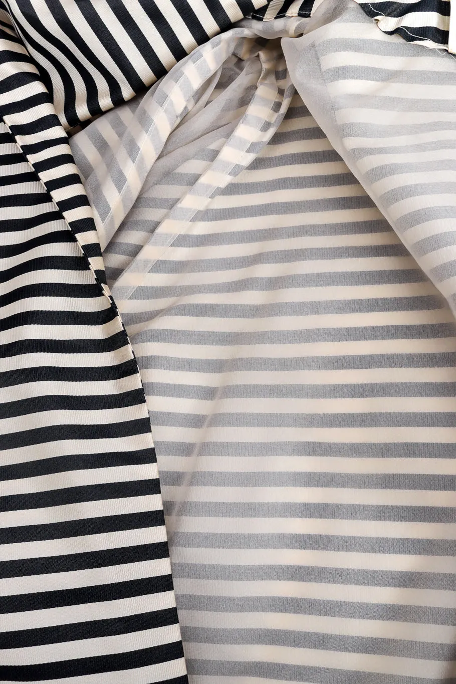 Oversized Striped Swing Coat