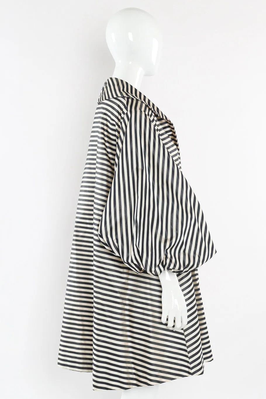 Oversized Striped Swing Coat