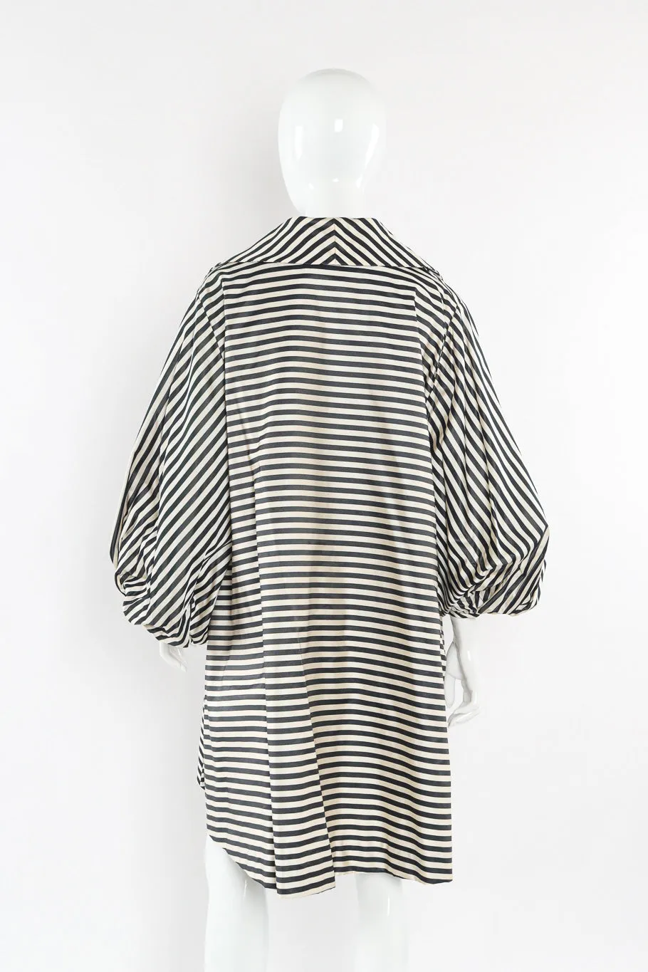 Oversized Striped Swing Coat