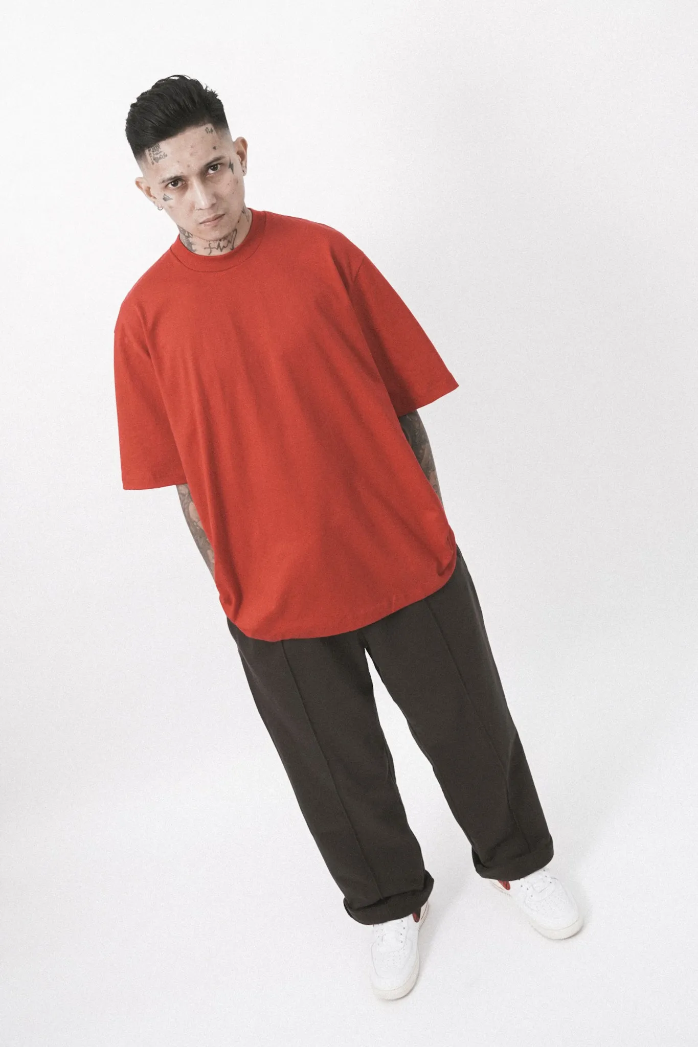 OVERSIZED TEE IN RARRI RED