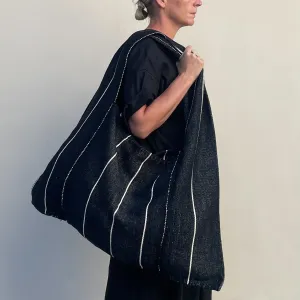 Oversized Tote Pin Stripe
