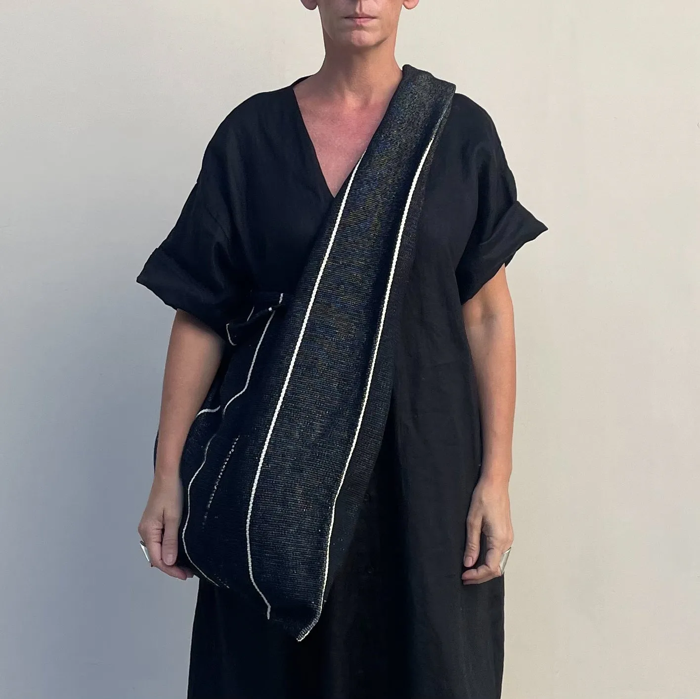 Oversized Tote Pin Stripe