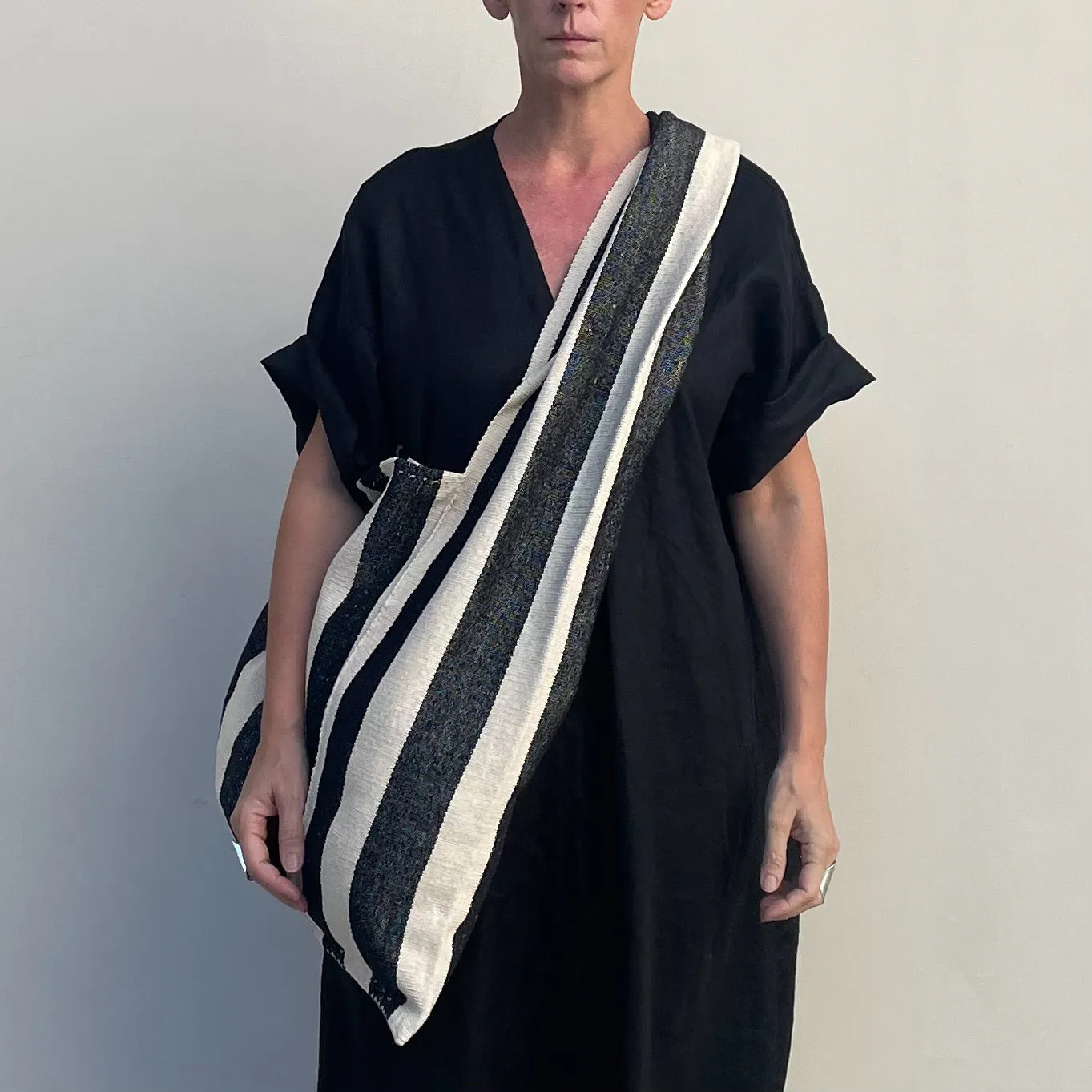 Oversized Tote Wide Stripe